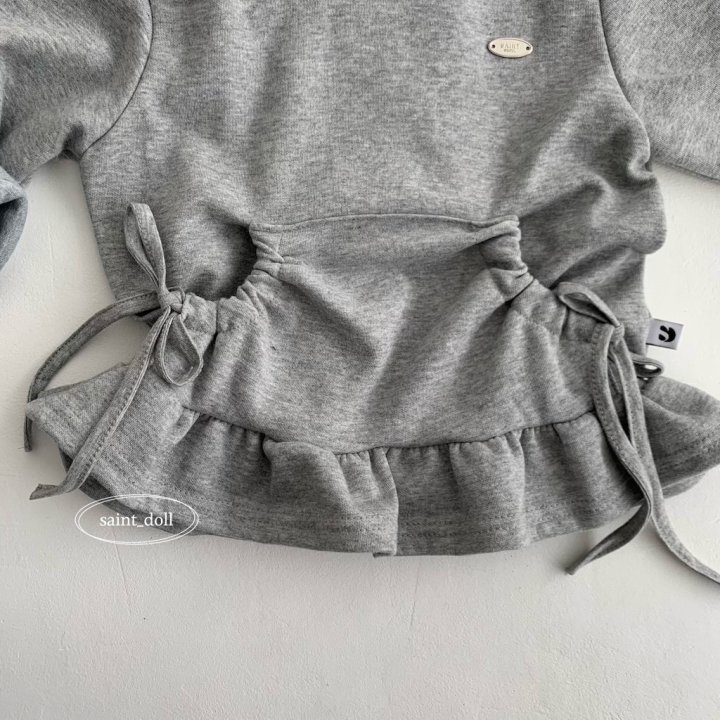Saint Doll - Korean Children Fashion - #toddlerclothing - Sella Frill Sweatshirt - 6