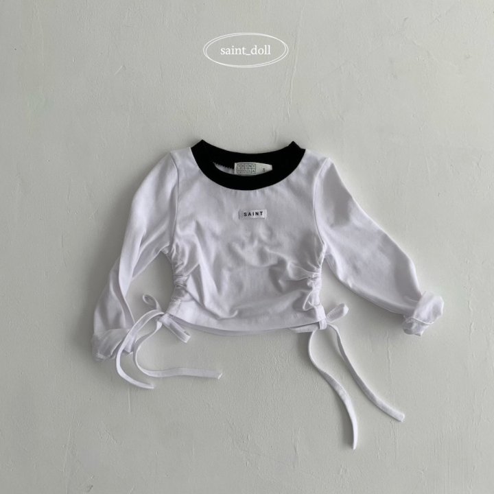 Saint Doll - Korean Children Fashion - #toddlerclothing - Label String Tee - 3