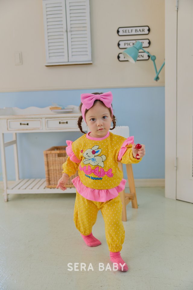 Sera - Korean Baby Fashion - #babyboutique - Bebe Dot Frill Set - 9