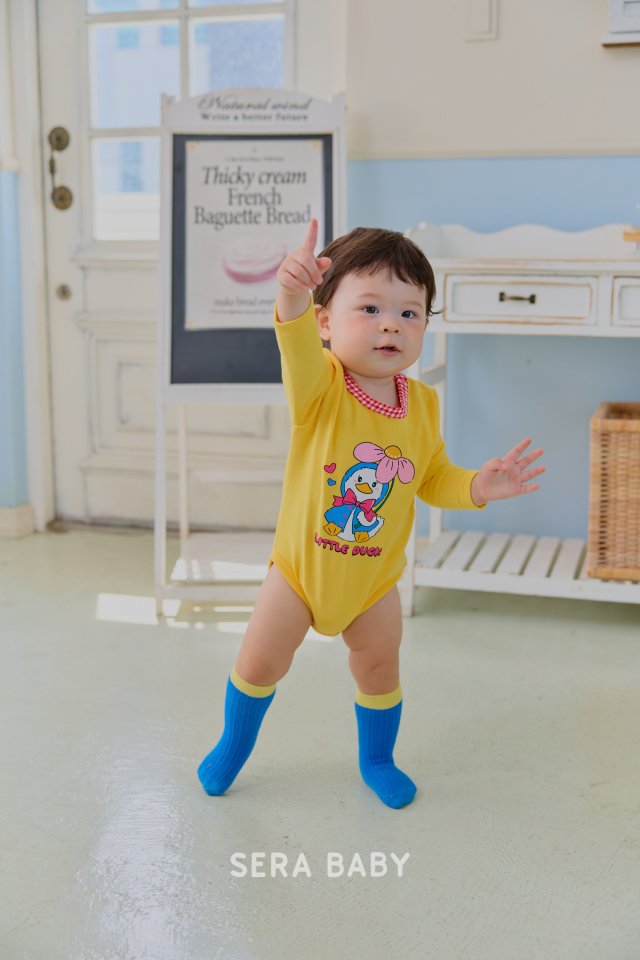 Sera - Korean Baby Fashion - #babyboutique - Bebe Raincoat Duck Suit - 5