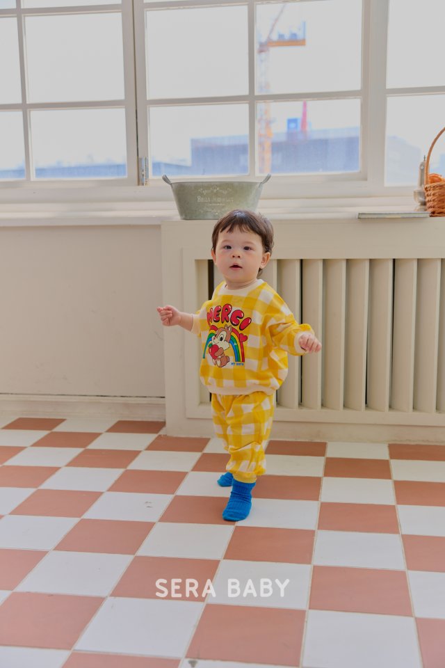 Sera - Korean Baby Fashion - #babyboutiqueclothing - Bebe Check Rainbow Set - 7