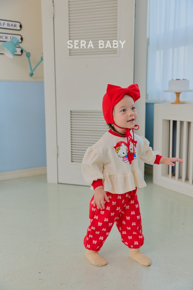 Sera - Korean Baby Fashion - #babyboutiqueclothing - Bebe Long Frill Jacquard Set - 5