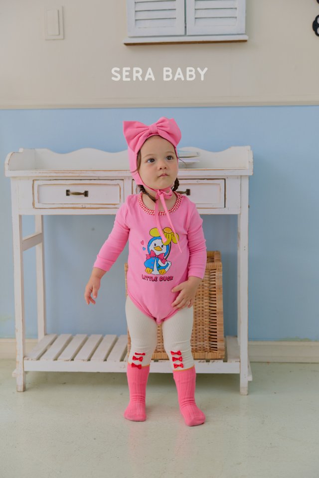 Sera - Korean Baby Fashion - #babyboutiqueclothing - Bebe Ribbon Ppong Ppong Leggings - 3