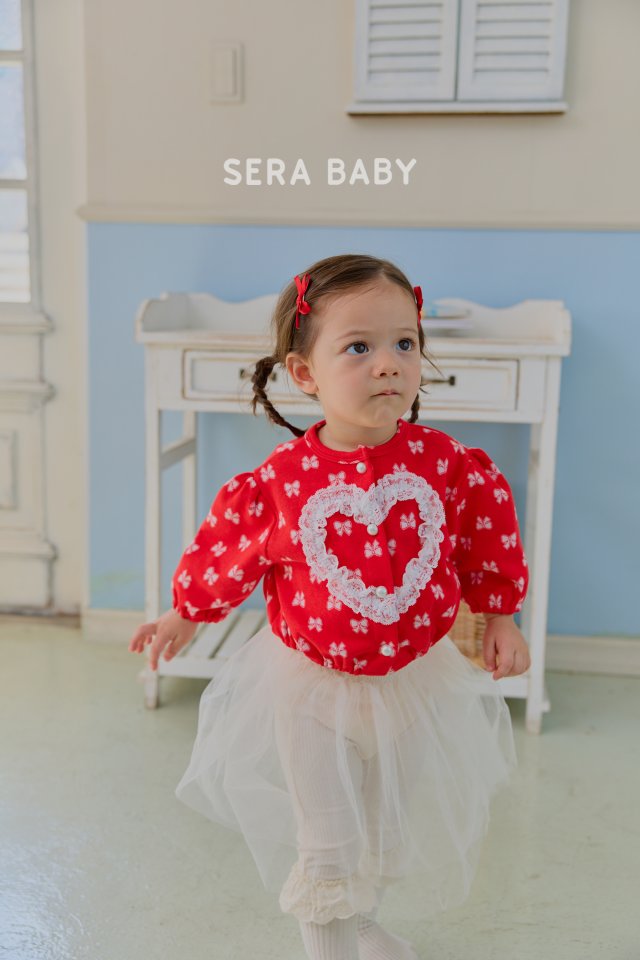 Sera - Korean Baby Fashion - #babyboutiqueclothing - Bebe Heart Jacquard Cardigan