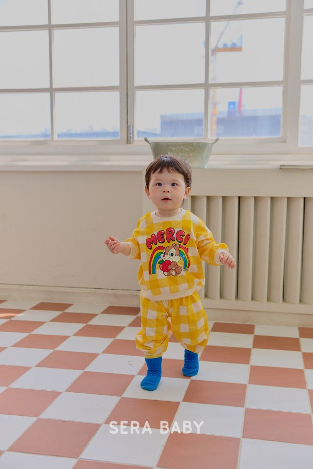 Sera - Korean Baby Fashion - #babyclothing - Bebe Check Rainbow Set - 8