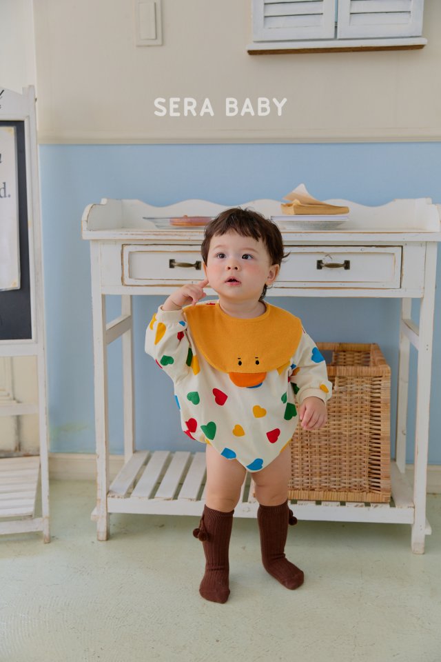 Sera - Korean Baby Fashion - #babyclothing - Bebe Chick Heart Suit
