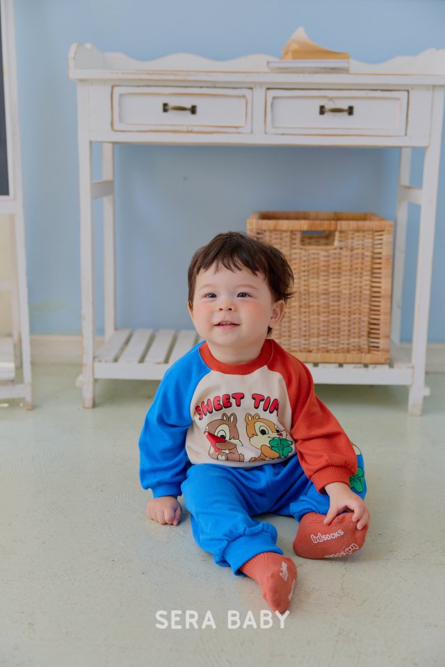 Sera - Korean Baby Fashion - #babyfashion - Bebe Twin Raglan Set - 6