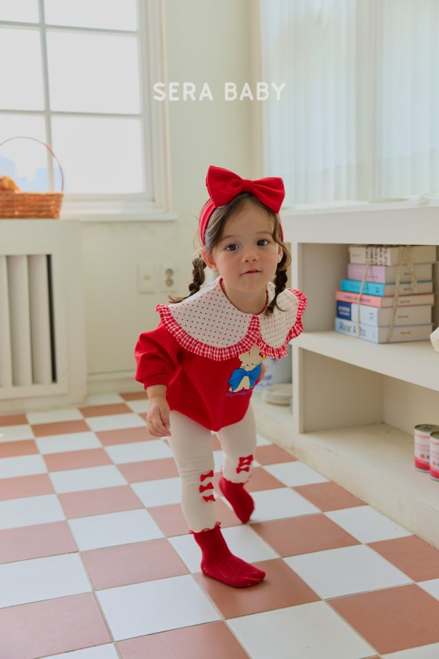 Sera - Korean Baby Fashion - #babyfashion - Bebe Ribbon Ppong Ppong Leggings - 5