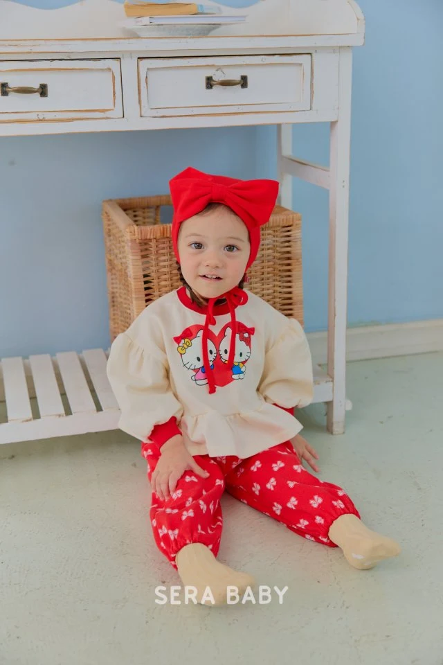Sera - Korean Baby Fashion - #babyfever - Bebe Long Frill Jacquard Set - 8