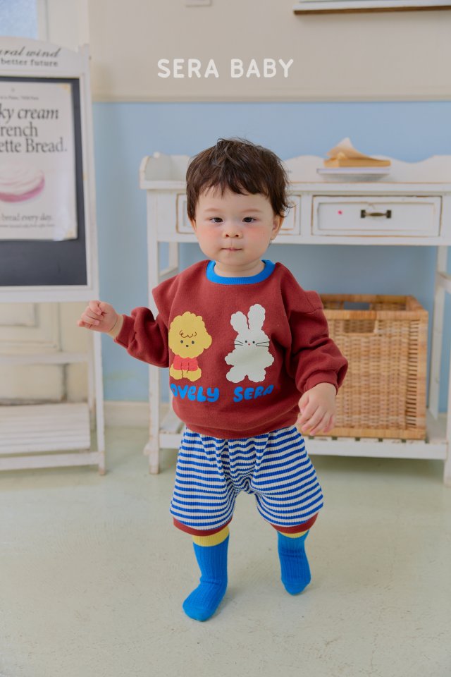 Sera - Korean Baby Fashion - #babyfever - Bebe Matching Stripe Set