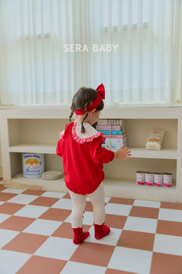 Sera - Korean Baby Fashion - #babyfever - Bebe Dot Collar Suit - 4