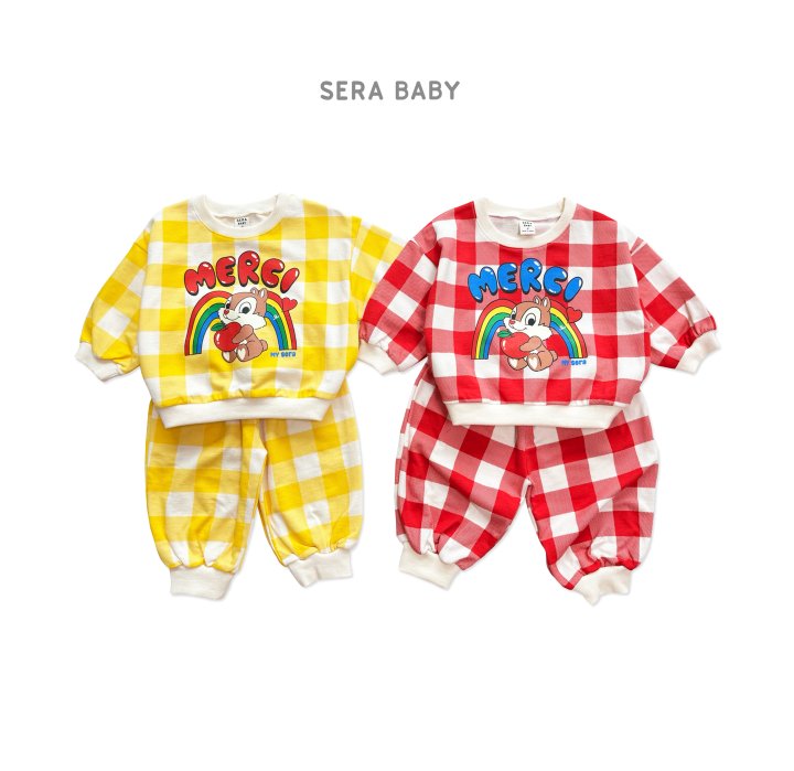 Sera - Korean Baby Fashion - #babygirlfashion - Bebe Check Rainbow Set - 11