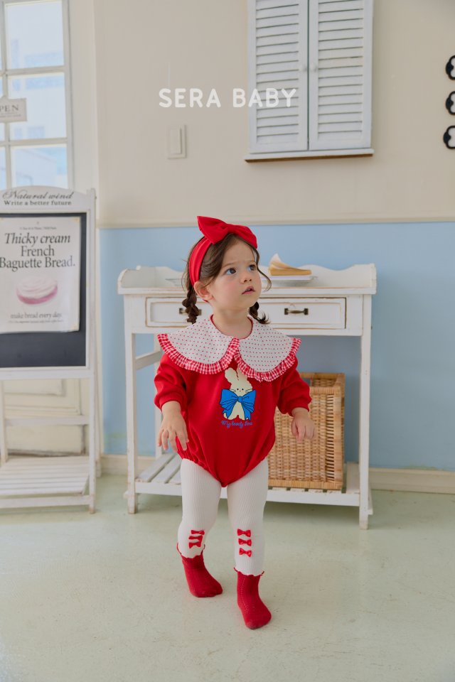 Sera - Korean Baby Fashion - #babygirlfashion - Bebe Ribbon Ppong Ppong Leggings - 7