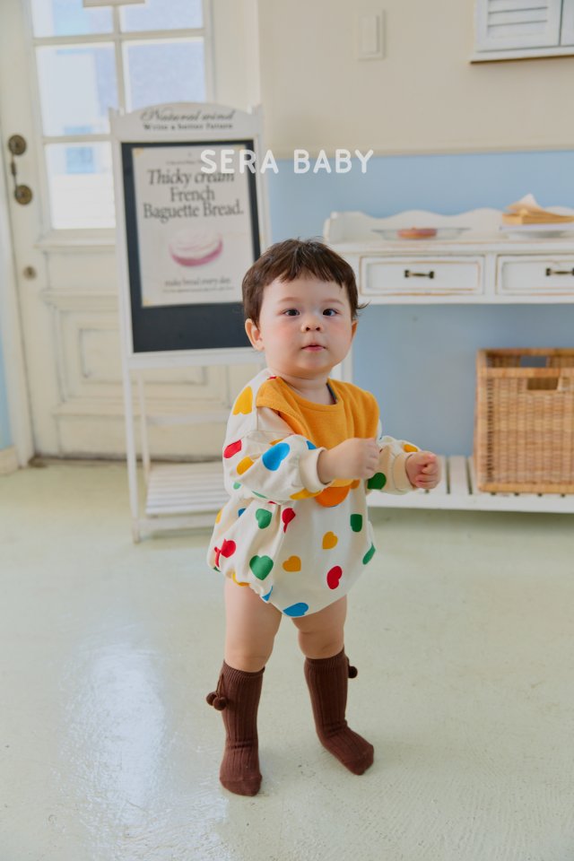 Sera - Korean Baby Fashion - #babyfever - Bebe Chick Heart Suit - 4