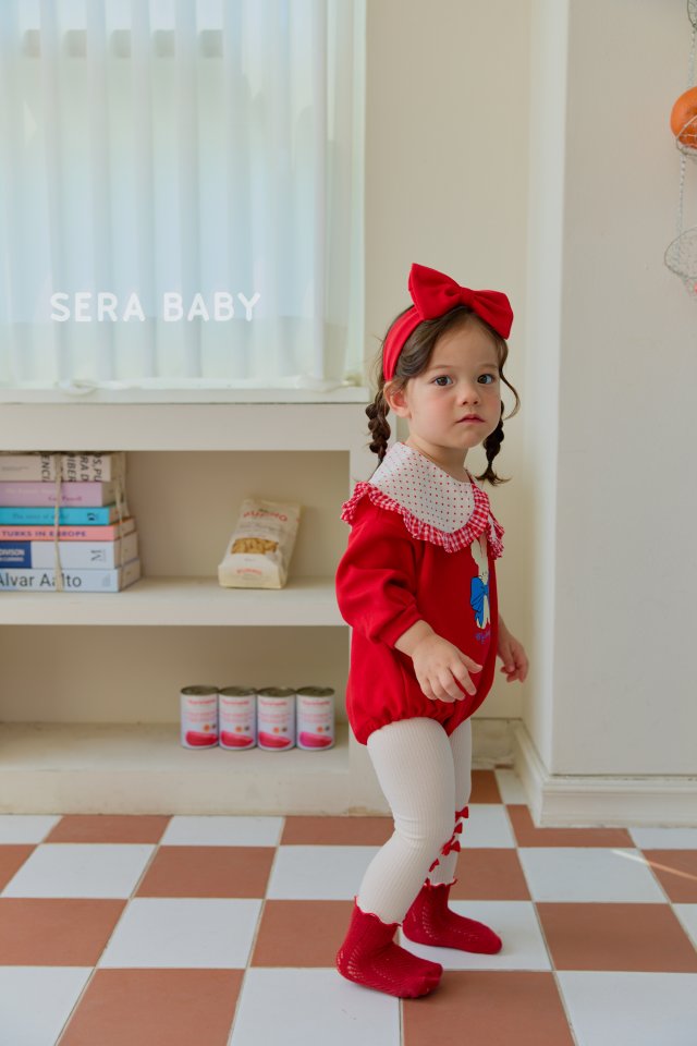 Sera - Korean Baby Fashion - #babylifestyle - Bebe Dot Collar Suit - 5