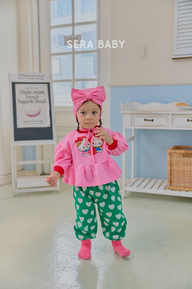 Sera - Korean Baby Fashion - #babylifestyle - Bebe Long Frill Jacquard Set - 10