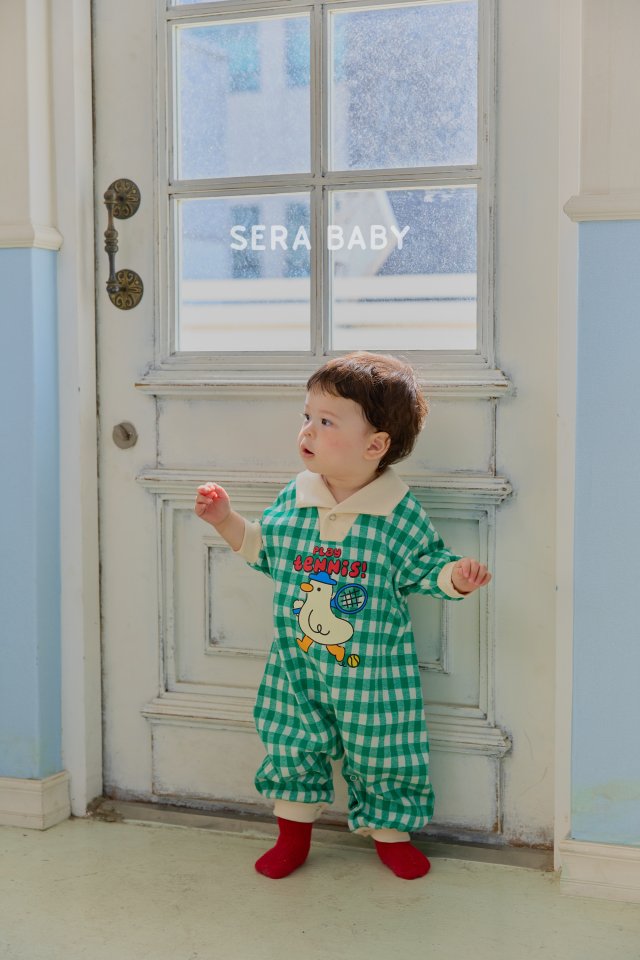 Sera - Korean Baby Fashion - #babylifestyle - Bebe Collar Check Suit - 7