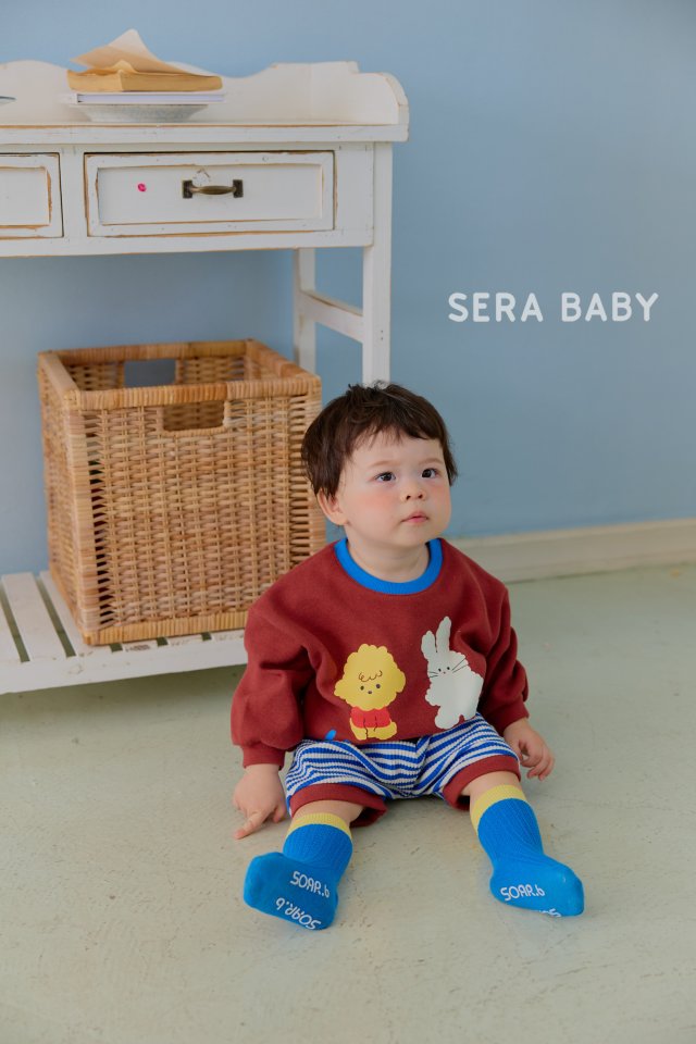 Sera - Korean Baby Fashion - #babylifestyle - Bebe Matching Stripe Set - 3