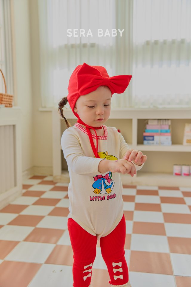 Sera - Korean Baby Fashion - #babyoninstagram - Bebe Ribbon Ppong Ppong Leggings - 9