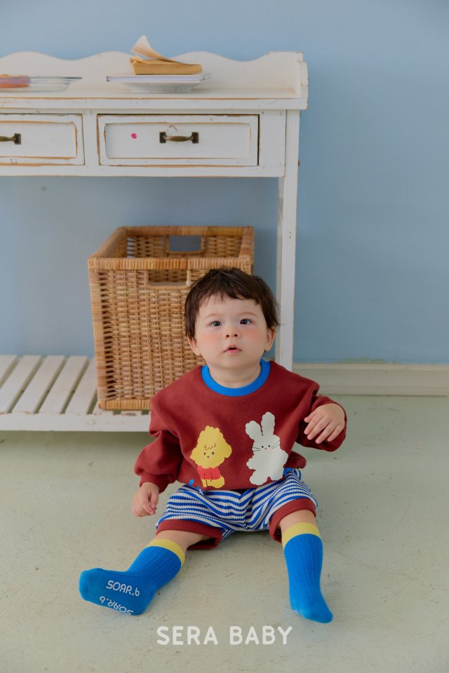 Sera - Korean Baby Fashion - #babylifestyle - Bebe Matching Stripe Set - 4
