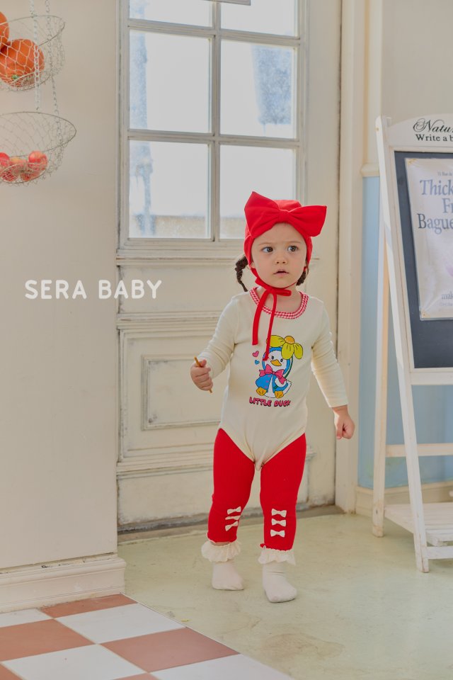 Sera - Korean Baby Fashion - #babyootd - Bebe Ribbon Ppong Ppong Leggings - 10