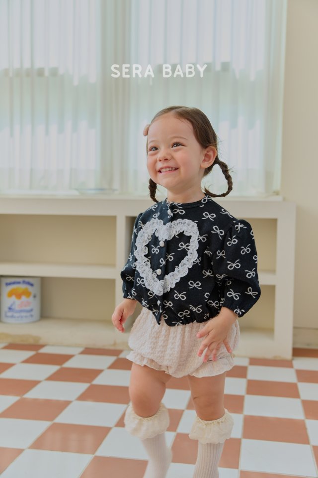 Sera - Korean Baby Fashion - #babyootd - Bebe Heart Jacquard Cardigan - 8