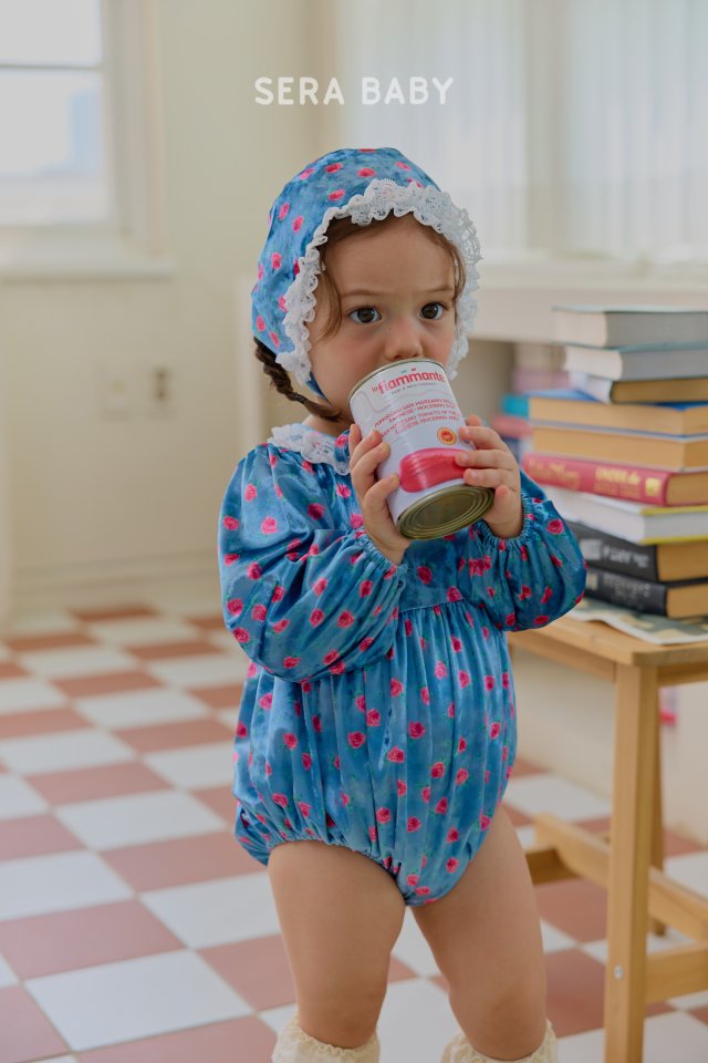 Sera - Korean Baby Fashion - #babyoninstagram - Bebe Rose Bonnet Suit (Hat Set) - 4