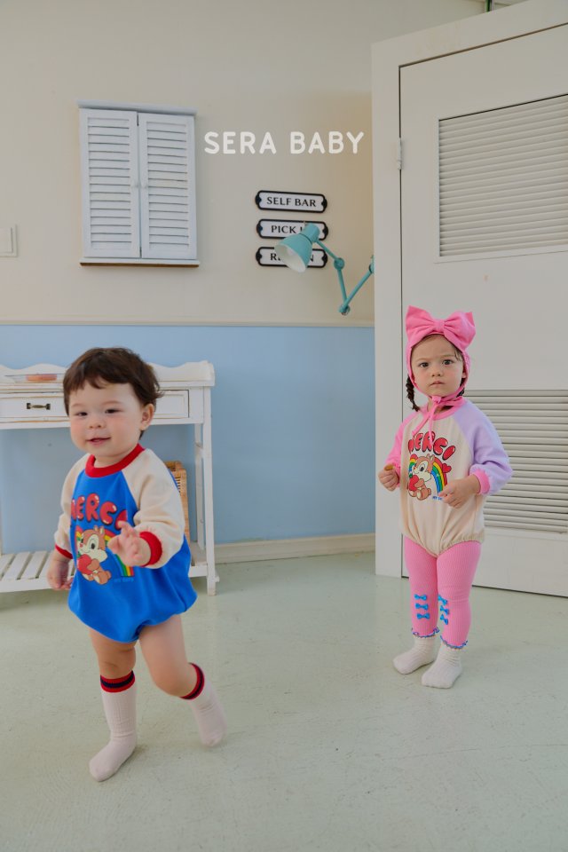 Sera - Korean Baby Fashion - #babyoutfit - Bebe Rainbow Raglan Suit - 7