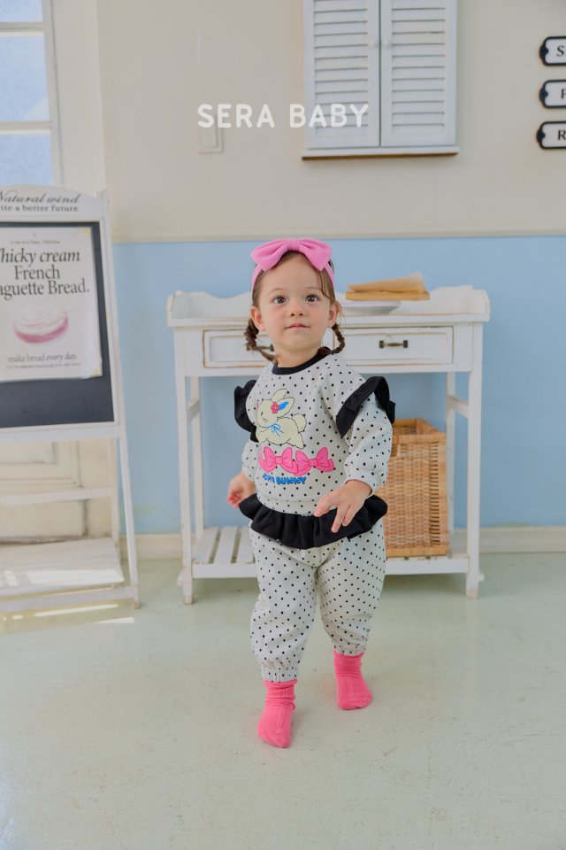 Sera - Korean Baby Fashion - #babyoutfit - Bebe Dot Frill Set - 4
