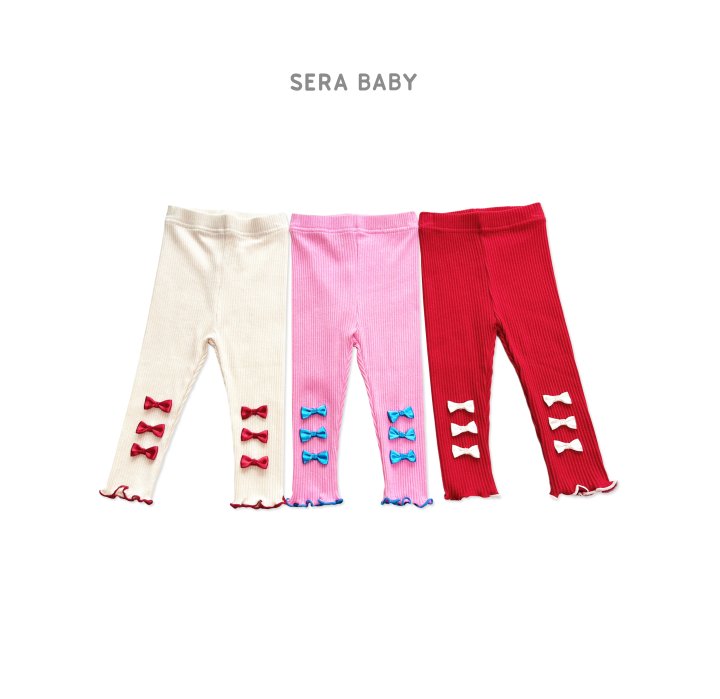 Sera - Korean Baby Fashion - #babyoutfit - Bebe Ribbon Ppong Ppong Leggings - 11