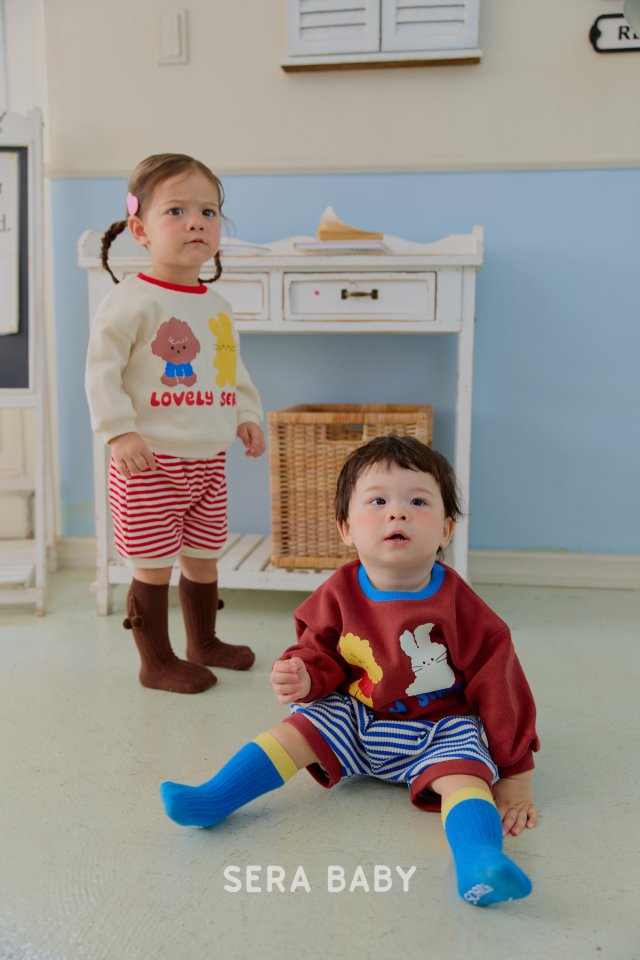 Sera - Korean Baby Fashion - #babyoutfit - Bebe Matching Stripe Set - 7