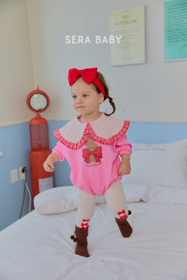Sera - Korean Baby Fashion - #babywear - Bebe Dot Collar Suit - 10
