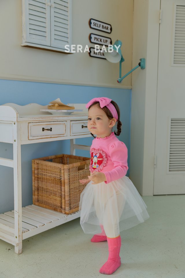 Sera - Korean Baby Fashion - #babywear - Bebe Heart Rib Puff Tee - 7
