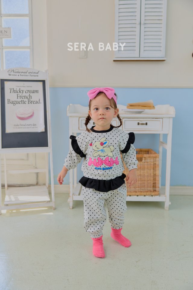 Sera - Korean Baby Fashion - #babywear - Bebe Dot Frill Set - 5