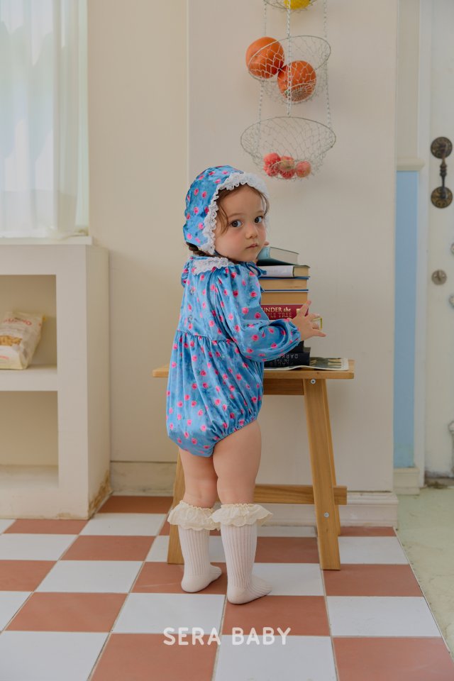 Sera - Korean Baby Fashion - #babywear - Bebe Rose Bonnet Suit (Hat Set) - 7