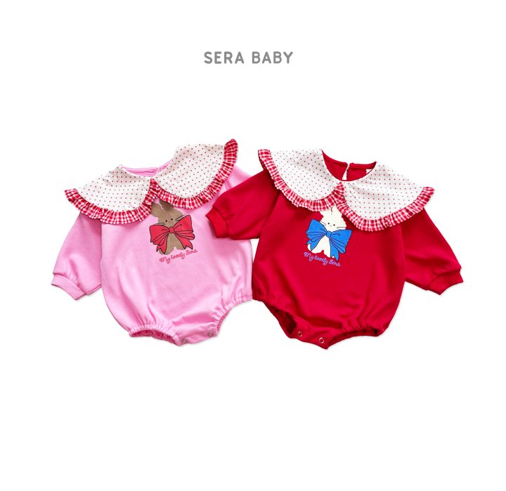 Sera - Korean Baby Fashion - #onlinebabyboutique - Bebe Dot Collar Suit - 11