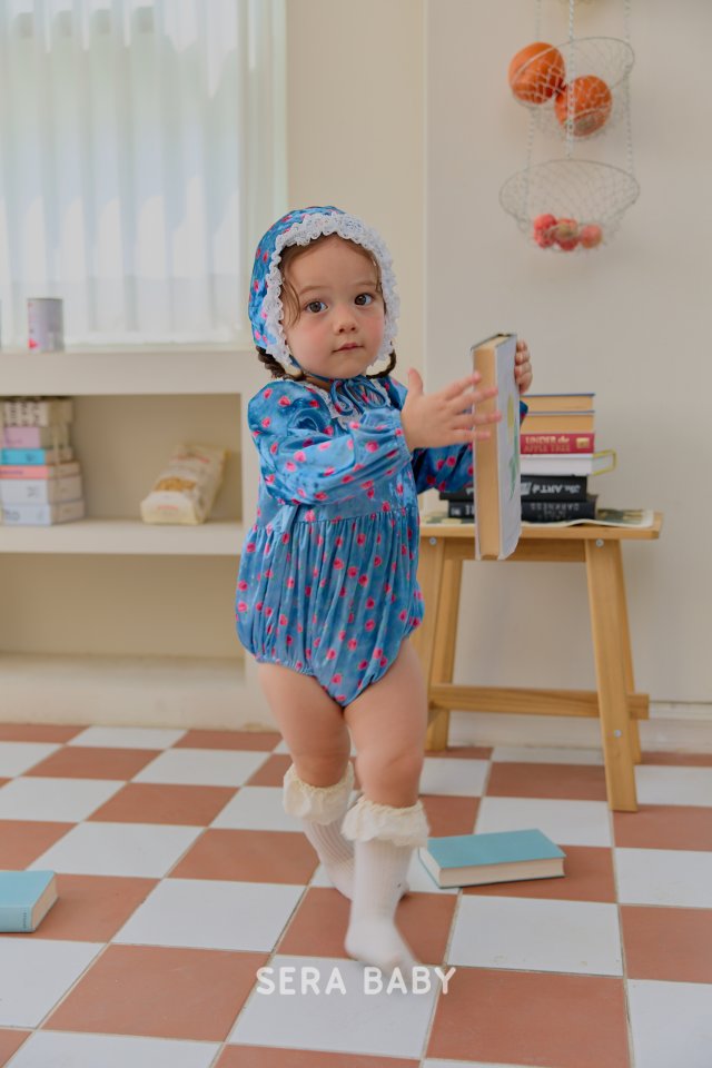 Sera - Korean Baby Fashion - #onlinebabyboutique - Bebe Rose Bonnet Suit (Hat Set) - 8