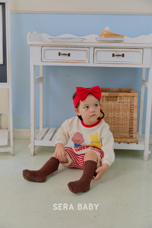 Sera - Korean Baby Fashion - #onlinebabyshop - Bebe Matching Stripe Set - 10