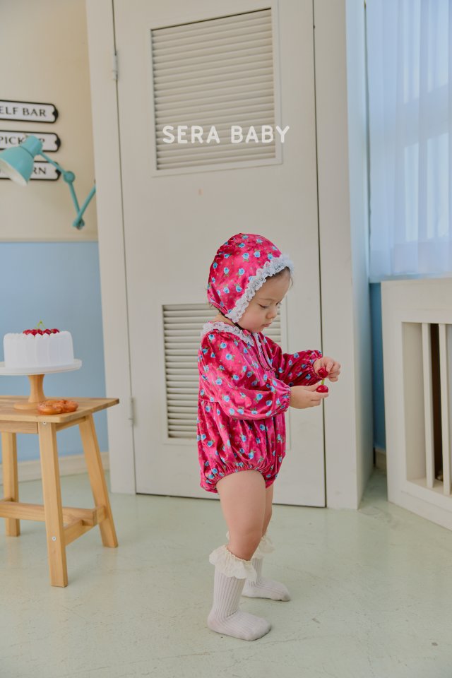 Sera - Korean Baby Fashion - #onlinebabyshop - Bebe Rose Bonnet Suit (Hat Set) - 9
