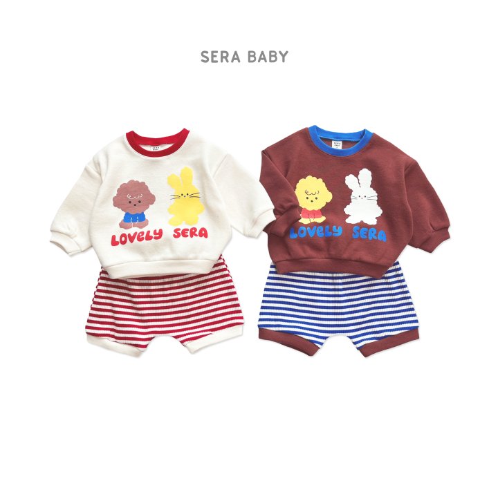 Sera - Korean Baby Fashion - #smilingbaby - Bebe Matching Stripe Set - 11