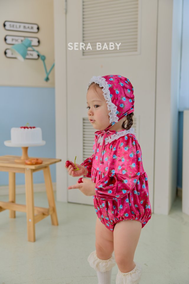 Sera - Korean Baby Fashion - #smilingbaby - Bebe Rose Bonnet Suit (Hat Set) - 10