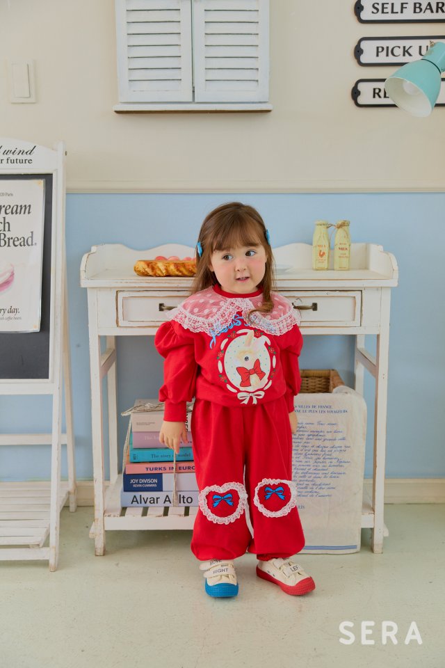Sera - Korean Children Fashion - #kidzfashiontrend - Rose Rabbit Sweatshirt - 4