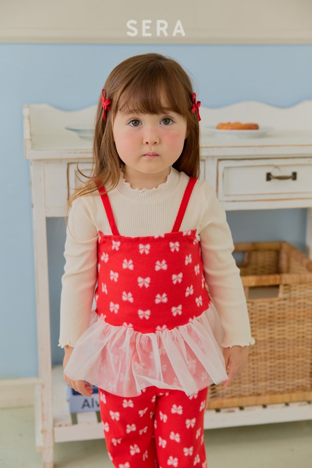 Sera - Korean Children Fashion - #Kfashion4kids - Ribbon Jacquard Set - 10