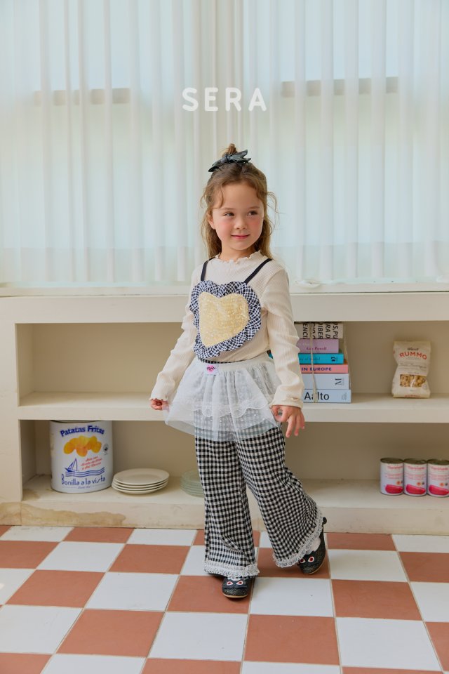Sera - Korean Children Fashion - #childofig - Check Bootcut Pants - 8
