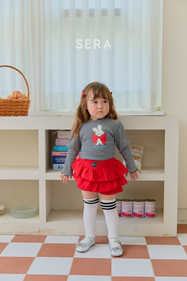 Sera - Korean Children Fashion - #childofig - Fluffy Bunny Rib Tee - 6