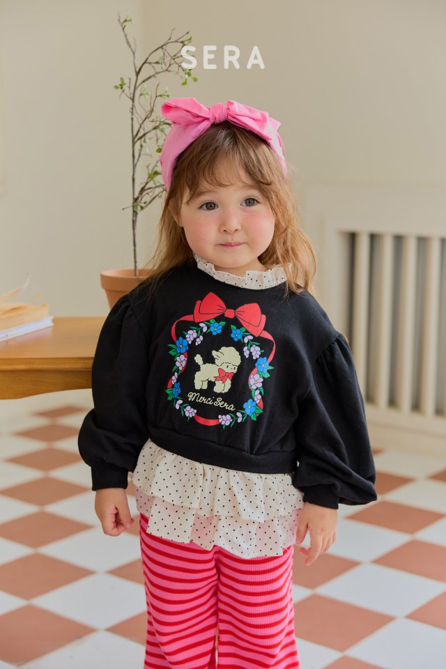 Sera - Korean Children Fashion - #childofig - Double Dot Layered Long Sweatshirt - 10