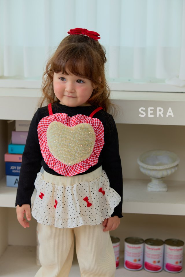Sera - Korean Children Fashion - #prettylittlegirls - Heart Rib Tee - 4