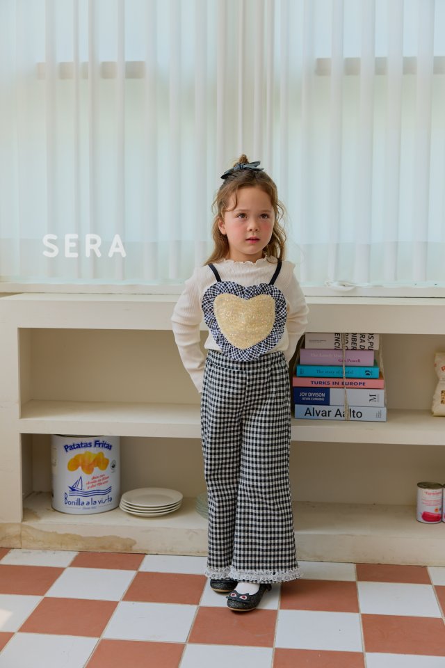 Sera - Korean Children Fashion - #childrensboutique - Check Bootcut Pants - 9