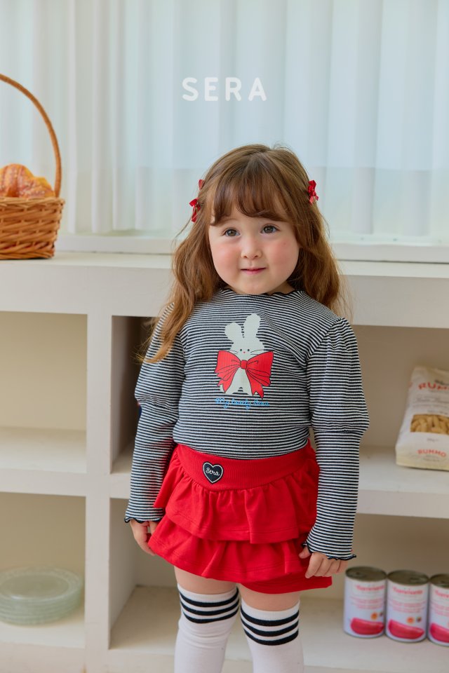 Sera - Korean Children Fashion - #childrensboutique - Fluffy Bunny Rib Tee - 7
