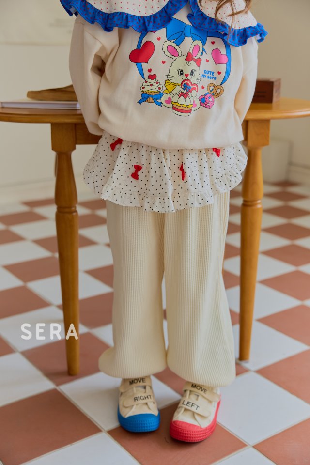 Sera - Korean Children Fashion - #childofig - Mini Ribbon Waffle Pants - 4
